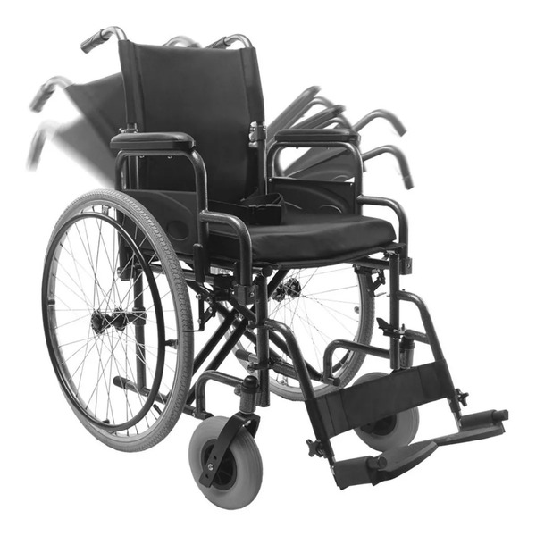 Cadeira de Rodas D400 Aço Carbono 120kg